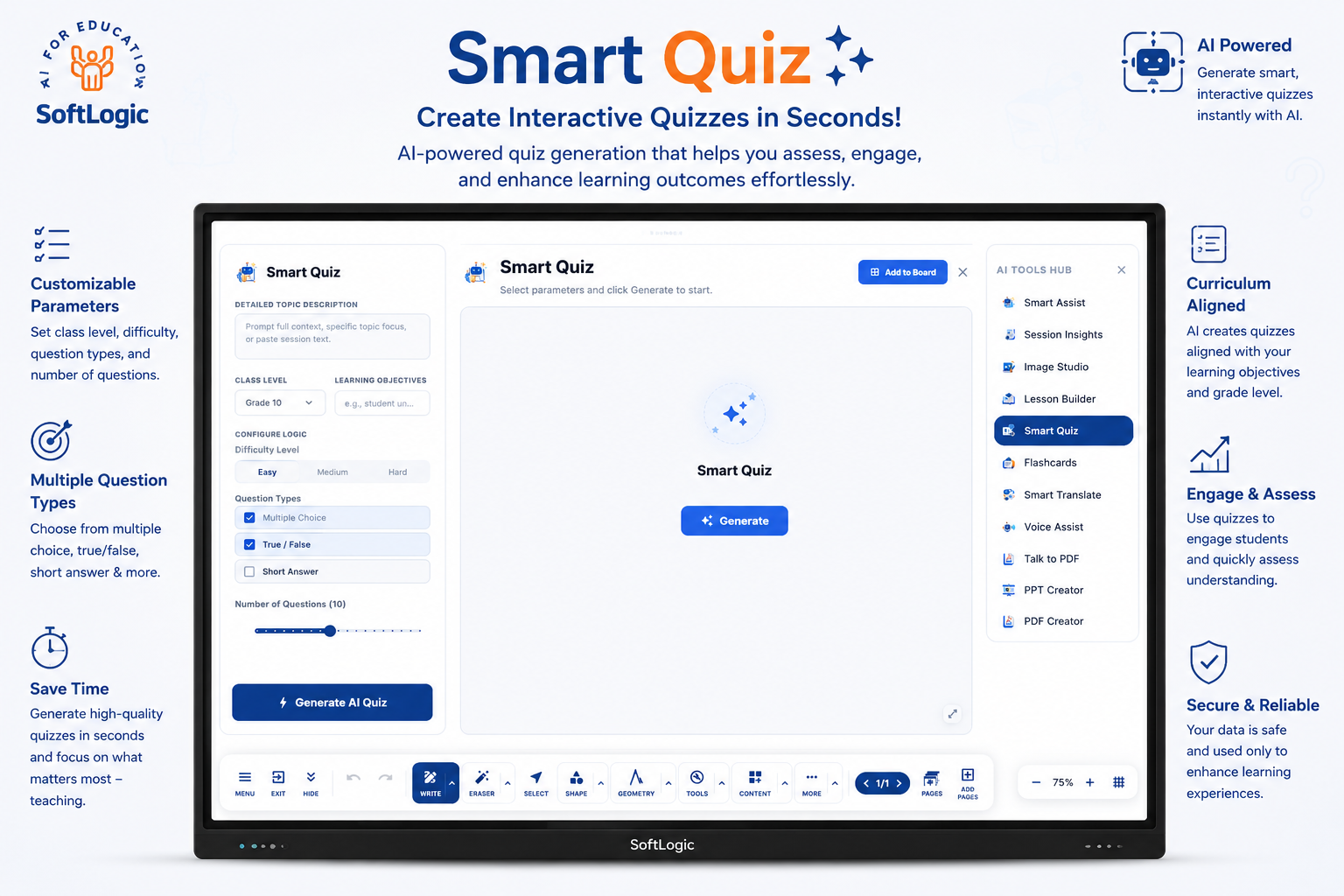 AI Smart Board Software for Interactive Flat Panel